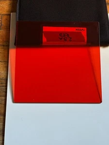 Tiffen 6.6 x 6.6 RED 23A Glass Filter  Tiffen Lee Cokin Schneider 6x6 - Picture 1 of 1