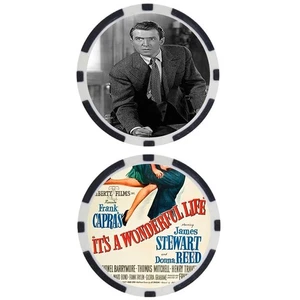 IT’S A WONDERFUL LIFE – GEORGE BAILEY – JAMES STEWART - POKER CHIP - Picture 1 of 2