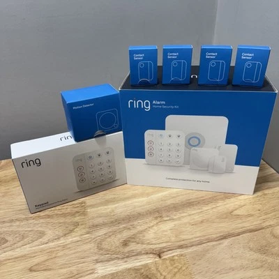 NEW 14 Piece Kit Ring Alarm 2nd Generation Home Security System - White - Image 1 of 4