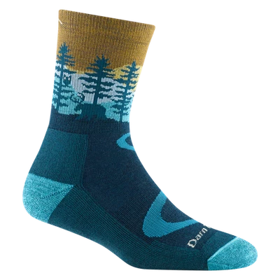 DARN TOUGH 5013 DArk Teal Women's Northwoods Micro Crew Midweight Hiking Sock - Image 1 of 4
