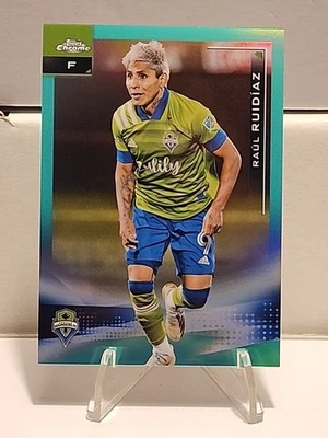 2021 Topps Chrome MLS - Raul Ruidiaz #26 Aqua Refractor /299 [L1] - Image 1 of 2