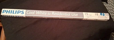 Phillips 15-Watt 18 in. Linear T8 Fluorescent Tube Light Bulb Cool White - Image 1 of 4
