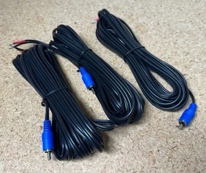 New! - Bose Acoustimass Lifestyle BLUE Speaker Wire Group of 3 RCA To Bare OEM - Picture 1 of 1