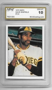 Dave Winfield 1975/1976 SSPC 2nd Year Card Graded Gem Mint MGS 10 - Picture 1 of 1