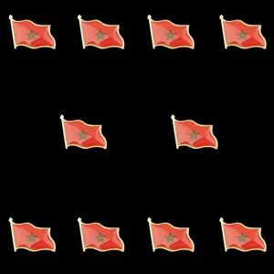 10 Stck. Das Königreich Marokko Land weht Flagge Anstecknadel Hut Krawattennadel Abzeichen - Bild 1 von 11