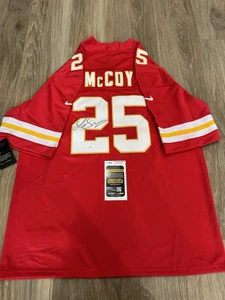LeSean McCoy Signed Kansas City Chiefs Super Bowl Custom Jersey JSA COA - Picture 1 of 2
