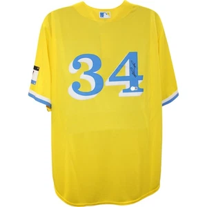 David Ortiz Autographed Boston Red Sox Nike City Connect XL Jersey Beckett 51274 - Picture 1 of 7