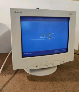 Vintage CRT Computer Monitor COLOR Monitor - 15" VGA - Acer 54el X IBM.. - Picture 1 of 7
