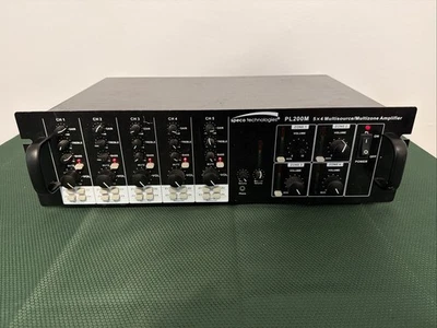 Speco Technologies PL200M 5x4 Multi Source Multi Zone PA Amplifier Read Des. - Image 1 of 4