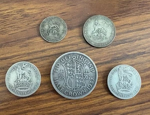 1 Troy Ounce Of British Pre 1947 Silver Coins - Picture 1 of 5