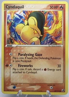 Cyndaquil 54/115 EX Unseen Forces Pokemon NM - Image 1 of 2