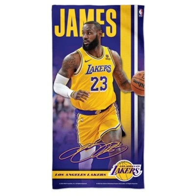 LEBRON JAMES ~ (1) Los Angeles Lakers 30x60 NBA Spectra Bath Pool Beach Towel - Image 1 of 2