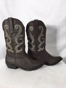 Stivali donna nuovi con scatola American Rag DAWNN cowboy cioccolato ecopelle - Foto 1 di 7