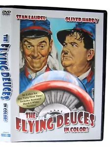 The Flying Deuces In Color (DVD, 2012, LN, Includes BW Version) Laurel & Hardy - Foto 1 di 6
