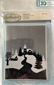 Spellbinders WINTER VILLAGE 3D Sombreado Ombre Set de Sellos Artesanía de Navidad-Nuevo - Imagen 1 de 3