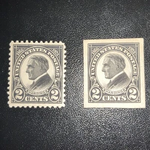 USP Scott #610 Perf 11 & 611 Imperf. Unbenutzt.  Harding Ausgabe von 1923 - Bild 1 von 2