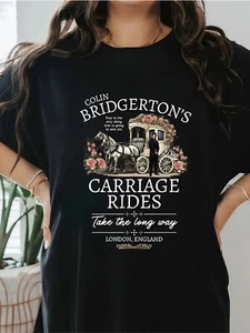 plus Size Women's Cartoon Print Crew Neck T-shirt-Soft Cotton, Casual Summer - Picture 1 of 12