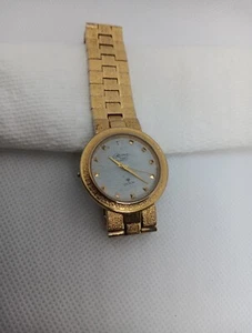 RELIANCE BY CROTON 23 KT GOLD PLATED QUARTZ WATCH Not Working - Picture 1 of 5