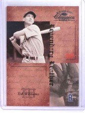 2004 Donruss Classics Legendary Leather Ted Williams #d76/100 #LL-5