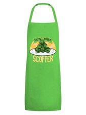 Christmas Apron Brussel Sprout Scoffer Green