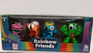 Roblox RAINBOW FRIENDS 4 Pack Mini Figure Set w Neon Finishes New 2023 - Picture 1 of 1