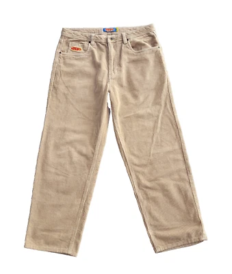 Pantalones de pana holgados relajados Empyre para hombre 34x30 caqui monopatín Y2K hip hop Foto 1 de 4