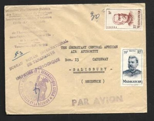 RHODESIA, CORREO ENTRANTE, MADAGASGAR, CORREO DEL GOBIERNO A CAA EN SALISBURY. - Imagen 1 de 1