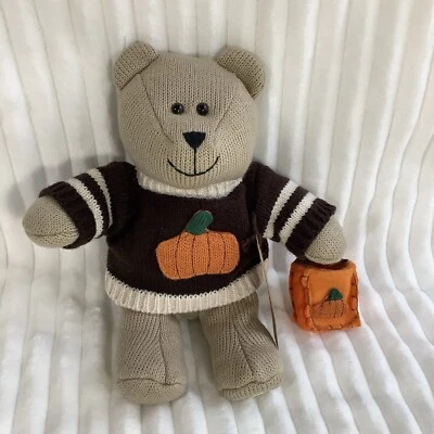 Starbucks Bearista Plush Bear 85th Edition 2009 Autumn Fall Pumpkin Halloween - Image 1 of 4