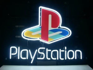 New PlayStation Neon Light Sign 14"x10" Beer Cave Gift Real Glass Handmade - Picture 1 of 4