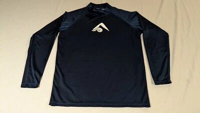 Kanu Surf Men's Long-Sleeve Platinum UPF 50+ Rashguard, Blue, Medium New WO Tag  - Image 1 of 4