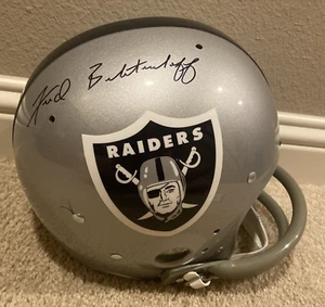 HOF Fred Biletnikoff Signed F/S TK Suspension Helmet Beckett H32003 Certified - Picture 1 of 10