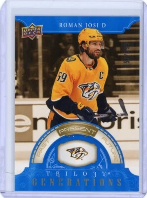 2022-23 Upper Deck Trilogy Roman Josi Blue Generations /299- Nashville Predators - Image 1 of 2