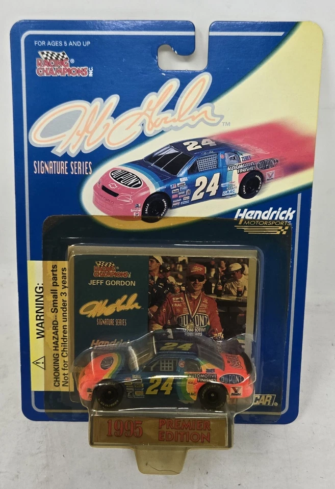 RACING CHAMPIONS 1995 JEFF GORDON SIGNATURE SERIES 1:64 NASCAR PREMIER  - Image 1 of 4