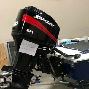 Mercury Optimax EFI Outboard Saltwater Decal Kit 25 - 250 HP RED MARINE VINYL - Picture 1 of 3