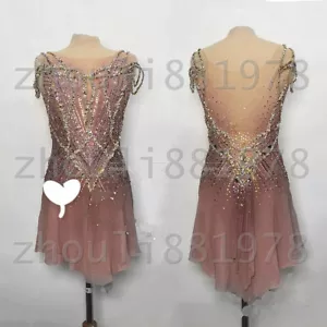 Figure Skating Dress Women's / Girls' Ice Skating Dress Spandex pink dyeing - Picture 1 of 6