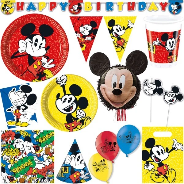 Mickey Mouse Decorazione Festa Compleanno Set Articoli Festa - Immagine 1 di 1