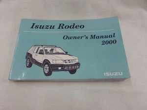 2000 ISUZU RODEO OWNERS MANUAL OPERATORS USER GUIDE - Picture 1 of 4