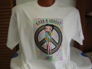 Betty Boop Have a Groovy Day Boop T-Shirt 100 % Baumwolle Jugend- und Erwachsenengröße - Bild 1 von 2