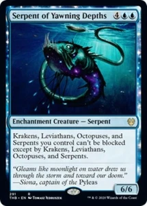 MTG - SERPENT OF YAWNING DEPTHS - Theros Beyond Death (R) - Picture 1 of 1