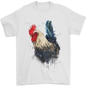A Chicken Aquarell Herren T-Shirt 100% Baumwolle - Bild 1 von 2