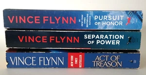 Lot Of 3 Vince Flynn Books: Pursuit of Honor, Separation, Act of Treason - GOOD - Picture 1 of 10