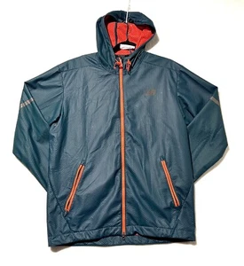 Chaqueta de Correr New Balance Para Hombre Mediana Verde Azul Impermeable y Ligera - Imagen 1 de 7