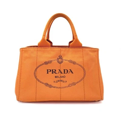 Prada Canapa MM - Papaya (orange) - Good condition - Image 1 of 4