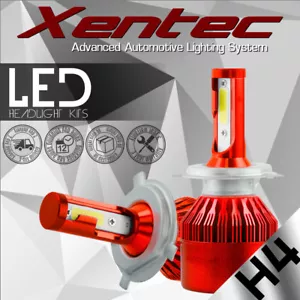 XENTEC LED HID Headlight Conversion kit H4 9003 6000K 1999-2002 Daewoo Nubira - Picture 1 of 12