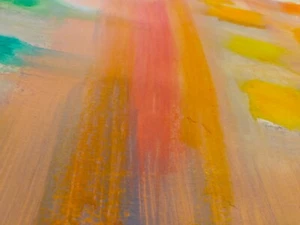 Sunlit Tapestry: Celebration of Color Light  / Crayon Dry Wet / Matthew Natale - Picture 1 of 2