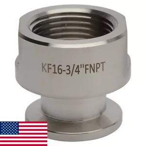 "Adaptador de aspiradora KF-16 NW-16 3/4" NPT (FEMENINO) SS304 LoCo ¡CIENCIA!¡! - Imagen 1 de 5