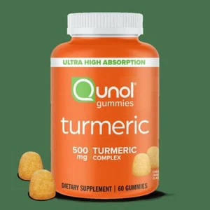 Qunol Kurkuma Gummis, 500mg, ultra hohe Absorption, Gelenkunterstützung pflanzlich - Bild 1 von 7