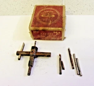 Antique Tool Pawood Circle Cutter w original box - Picture 1 of 9