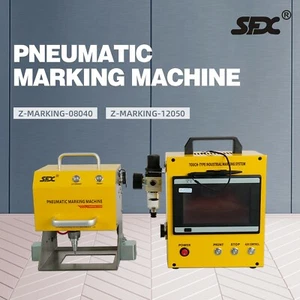US StcokPneumatic Engraver Dot Peen Metal Marking Engraving Machine 80*40mm Area - Picture 1 of 11