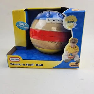 Little Tikes WOOD TOYS Stack 'n Roll Ball 9+mos Factory Sealed Box - Picture 1 of 4